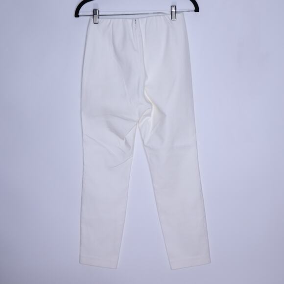 RAG & BONE Simone Ankle Length Pants White Elastic Waist Trouser Women's 2 - Picture 3 of 11